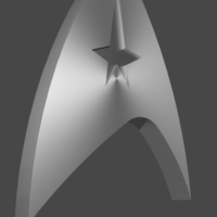 Small Star Trek TOS Enterprise Logo 3D Printing 486218
