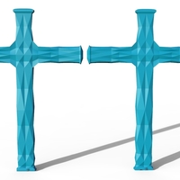 geometric cross - Thumbnail 2