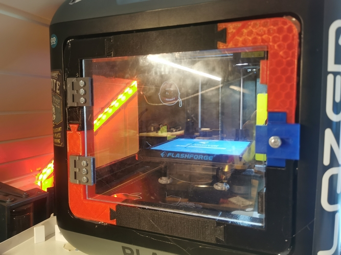 Front door assembly Flashforge finder  3D Print 486358