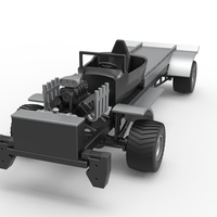 Diecast pulling truck 4wd naked Scale 1:25 - Thumbnail 4