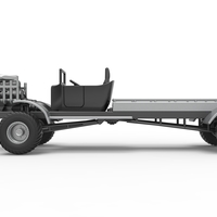 Diecast pulling truck 4wd naked Scale 1:25 - Thumbnail 8