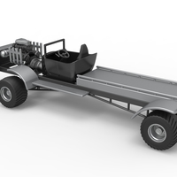 Diecast pulling truck 4wd naked Scale 1:25 - Thumbnail 11