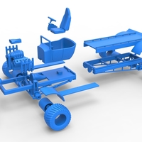 Diecast pulling truck 4wd naked Scale 1:25 - Thumbnail 15