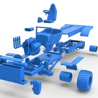 Diecast pulling truck 4wd naked Scale 1:25 - Thumbnail 18