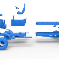 Diecast pulling truck 4wd naked Scale 1:25 - Thumbnail 19