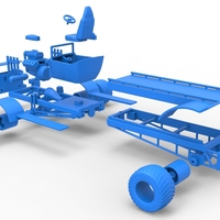 Diecast pulling truck 4wd naked Scale 1:25 - Thumbnail 21