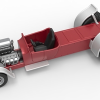 Diecast pulling truck 2wd Hot rod Scale 1:25 - Thumbnail 2