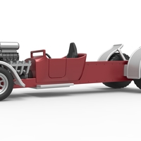 Diecast pulling truck 2wd Hot rod Scale 1:25 - Thumbnail 3