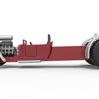 Diecast pulling truck 2wd Hot rod Scale 1:25 - Thumbnail 7