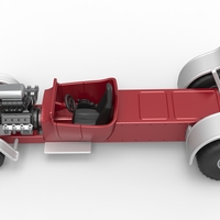 Diecast pulling truck 2wd Hot rod Scale 1:25 - Thumbnail 8