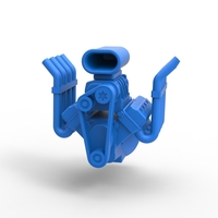 Diecast engine V8 for Hot rod Scale 1:25 - Thumbnail 3