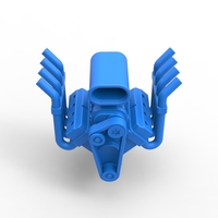 Diecast engine V8 for Hot rod Scale 1:25 - Thumbnail 5