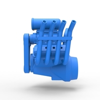 Diecast engine V8 for Hot rod Scale 1:25 - Thumbnail 6