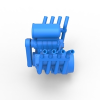 Diecast engine V8 for Hot rod Scale 1:25 - Thumbnail 7