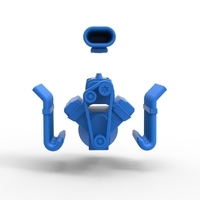 Diecast engine V8 for Hot rod Scale 1:25 - Thumbnail 15