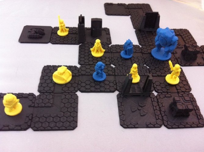 Scifi Quest Tiles 3D Print 48648