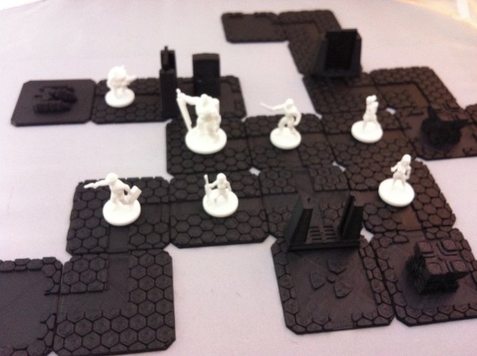 Scifi Quest Tiles 3D Print 48649