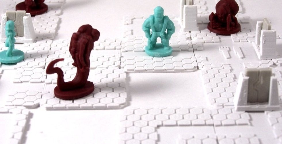 Scifi Quest Tiles 3D Print 48650