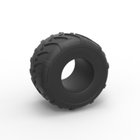 Diecast Monster Jam tire Scale 1:25 - Thumbnail 1