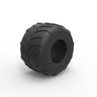 Diecast Monster Jam tire Scale 1:25 - Thumbnail 2