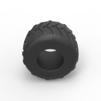 Diecast Monster Jam tire Scale 1:25 - Thumbnail 6