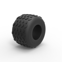 Diecast Monster Jam tire 2 Scale 1:25 - Thumbnail 2