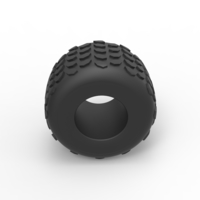 Diecast Monster Jam tire 2 Scale 1:25 - Thumbnail 6