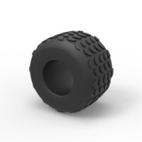 Diecast Monster Jam tire 2 Scale 1:25 - Thumbnail 7