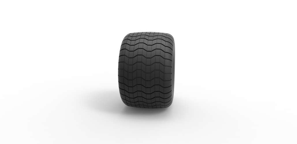 Diecast Monster Jam tire 3 Scale 1:25 3D Print 486615