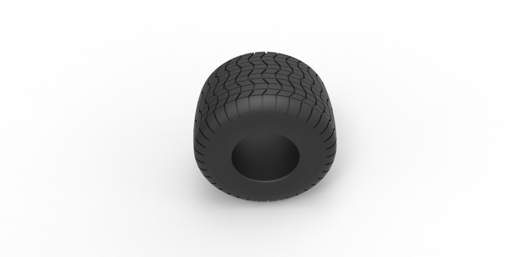 Diecast Monster Jam tire 3 Scale 1:25 3D Print 486618