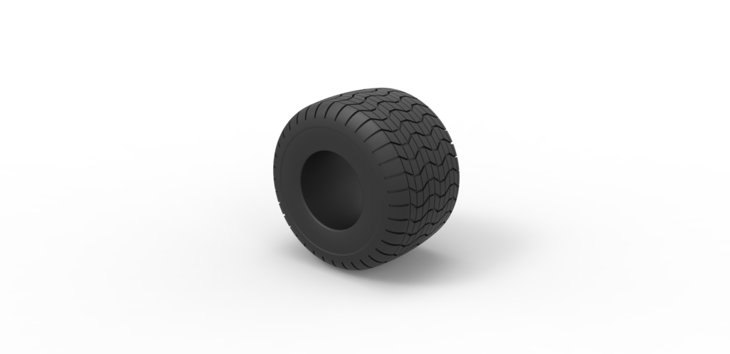 Diecast Monster Jam tire 3 Scale 1:25 3D Print 486619