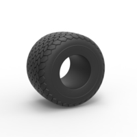 Diecast Monster Jam tire 4 Scale 1:25 - Thumbnail 1