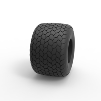 Diecast Monster Jam tire 4 Scale 1:25 - Thumbnail 3