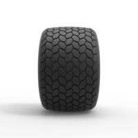 Diecast Monster Jam tire 4 Scale 1:25 - Thumbnail 4