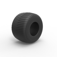 Diecast Monster Jam tire 5 Scale 1:25 - Thumbnail 2