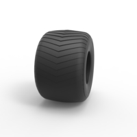 Diecast Monster Jam tire 5 Scale 1:25 - Thumbnail 3