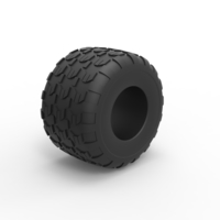 Diecast Monster Jam tire 6 Scale 1:25 - Thumbnail 2
