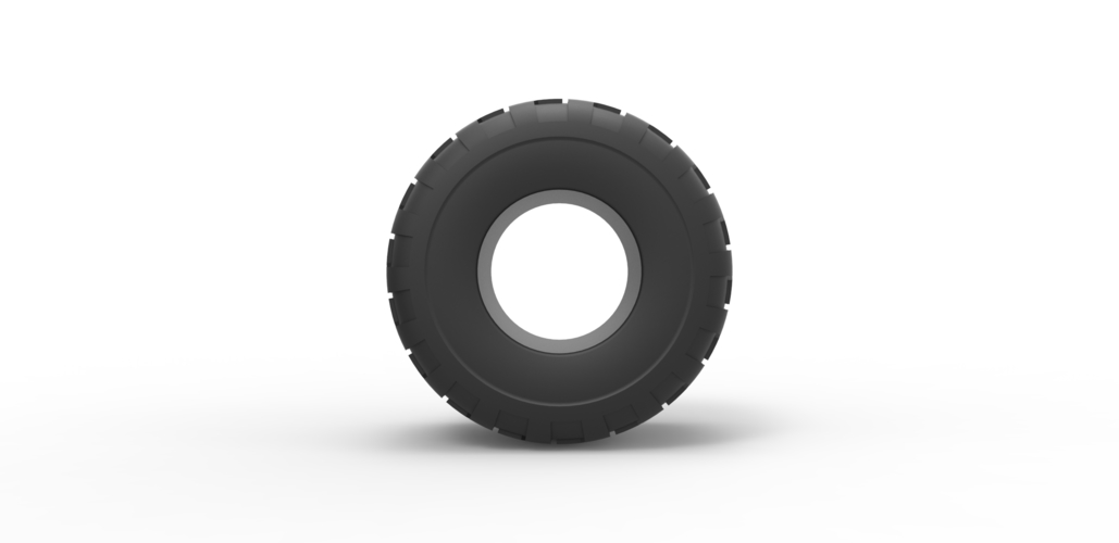Diecast Monster Jam tire 6 Scale 1:25 3D Print 486690