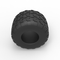 Diecast Monster Jam tire 6 Scale 1:25 - Thumbnail 6