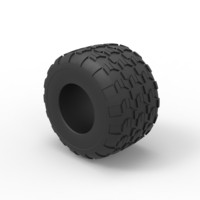Diecast Monster Jam tire 6 Scale 1:25 - Thumbnail 7