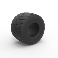 Diecast Monster Jam tire 7 Scale 1:25 - Thumbnail 2