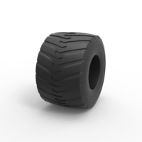 Diecast Monster Jam tire 7 Scale 1:25 - Thumbnail 3
