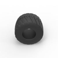 Diecast Monster Jam tire 7 Scale 1:25 - Thumbnail 6