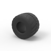 Diecast Monster Jam tire 7 Scale 1:25 - Thumbnail 7