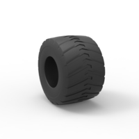 Diecast Monster Jam tire 7 Scale 1:25 - Thumbnail 8