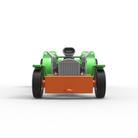 Diecast pulling truck 2wd Hot rod with two V8 1:25 - Thumbnail 7