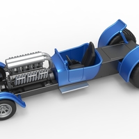 Diecast pulling truck 2wd Hot rod with V12 Scale 1:25 - Thumbnail 2