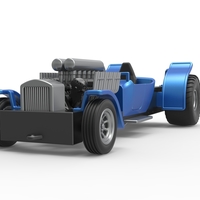 Diecast pulling truck 2wd Hot rod with V12 Scale 1:25 - Thumbnail 5