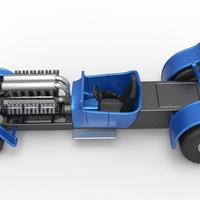 Diecast pulling truck 2wd Hot rod with V12 Scale 1:25 - Thumbnail 9