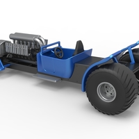 Diecast pulling truck 2wd Hot rod with V12 Scale 1:25 - Thumbnail 11